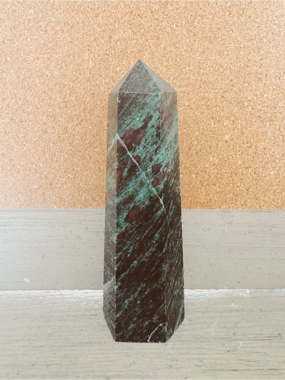 Ruby Zoisite Pointed Crystal Tower